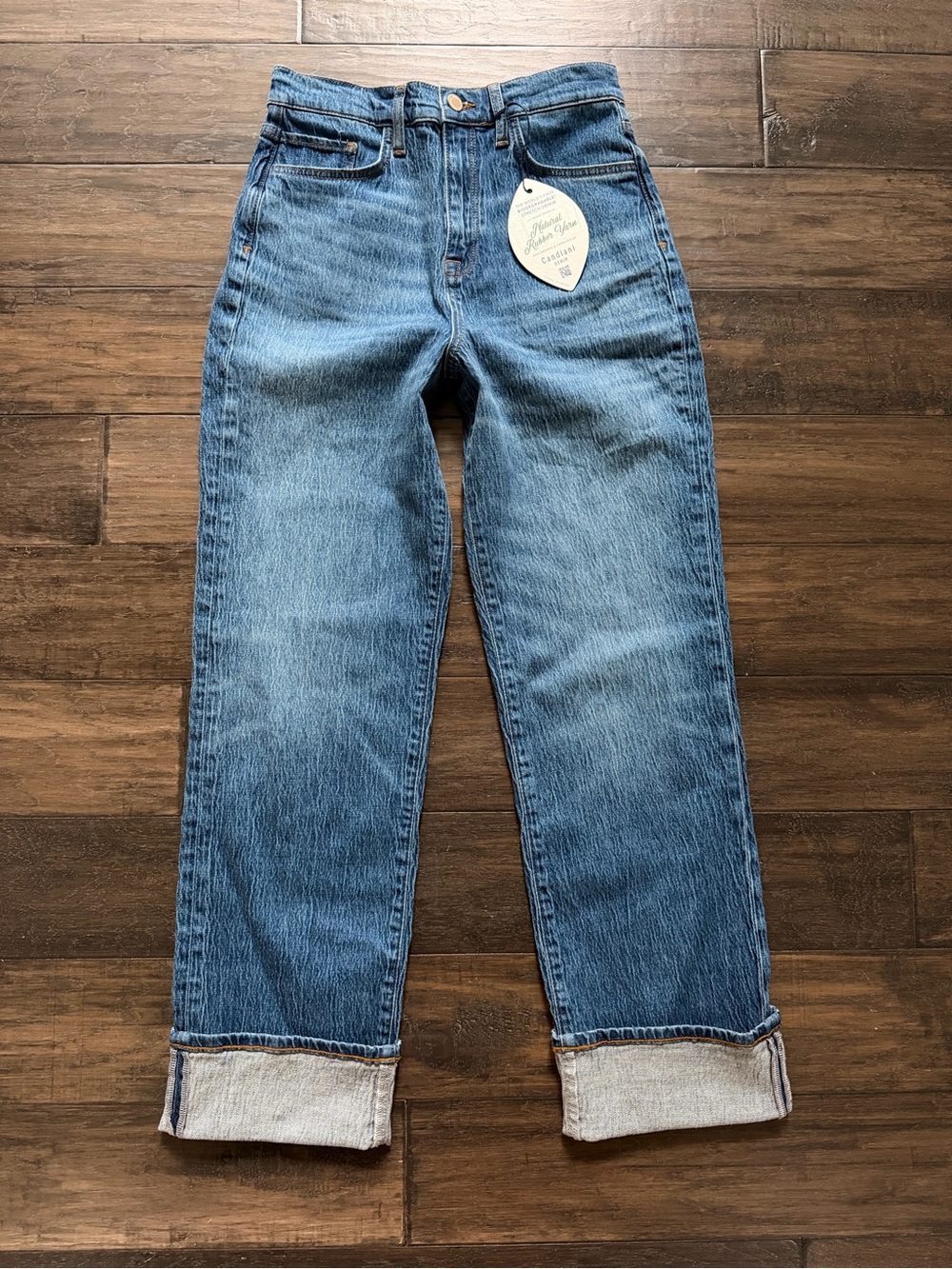 NWT!!! Triarchy Amazing High-Rise Straight Cuff Jeans